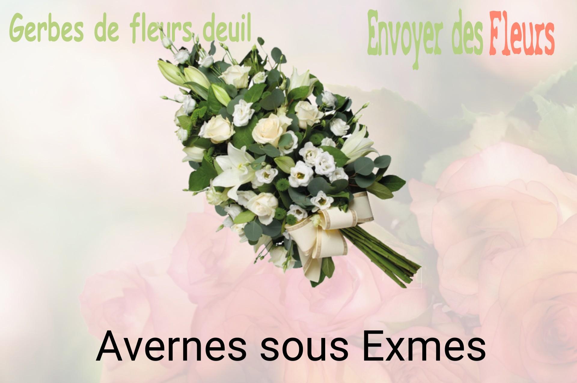 Gerbe de fleurs de deuil livrée à Avernes-sous-Exmes